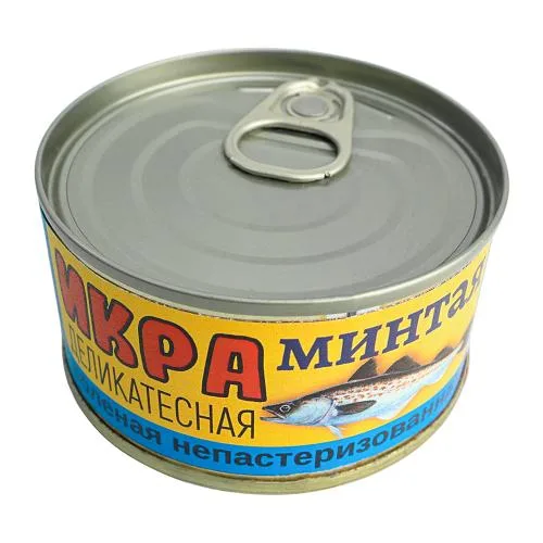 Икра минтая деликатесная соленая 120г