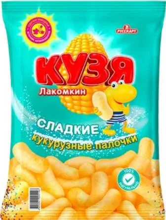 Кукурузные палочки Кузя Лакомкин, 140г