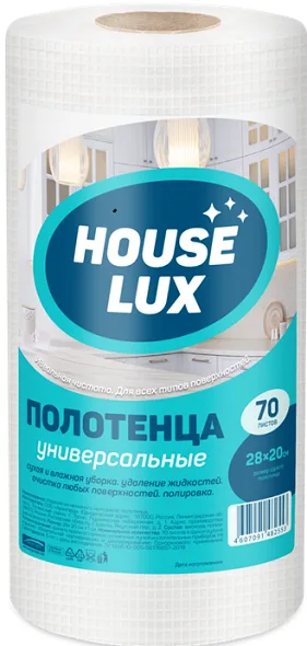 Полотенца универсальные в рулоне House Lux, 28х20, 70шт