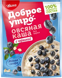 КАША ОВСЯНАЯ УВЕЛКА, С ЧЕРНИКОЙ, 40 Г