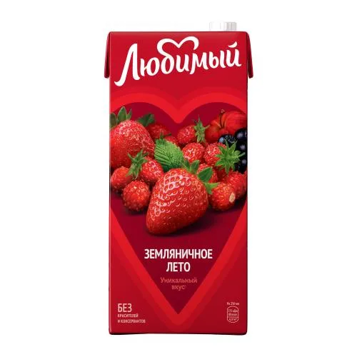 Напиток Любимый Земляничное лето 1.93л