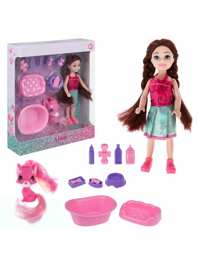 Кукла Малышка Alisa Little Love,  с питомцем и аксессуарами, 14.4см