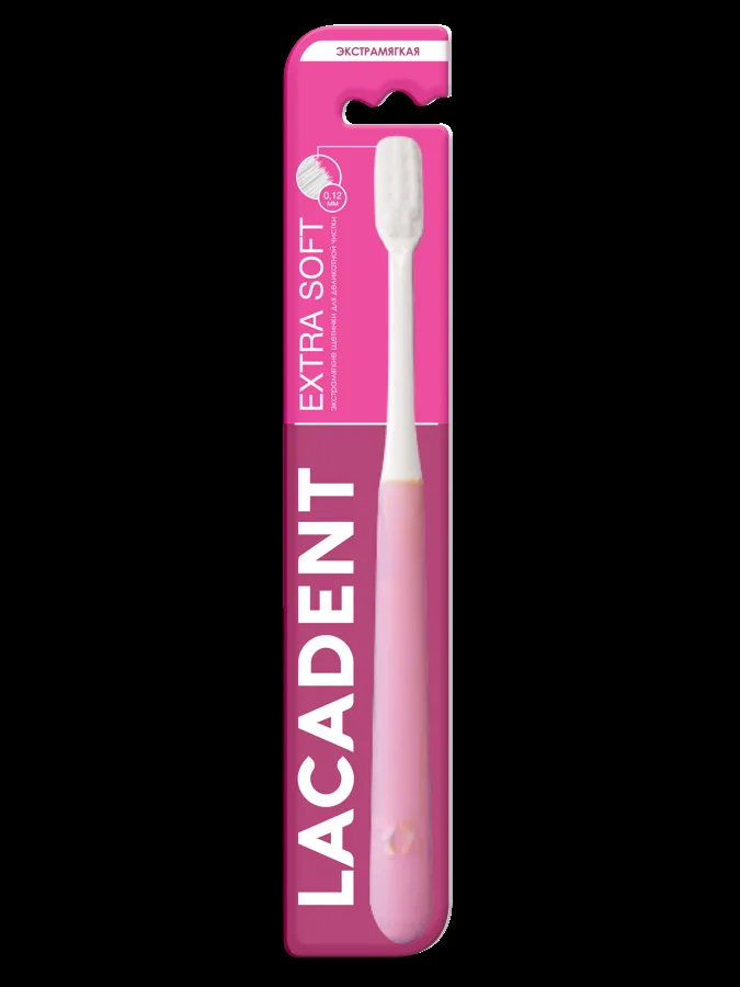 Зубная щетка Lacadent Extra Soft, экстрамягкая щетина, в ассортименте, 1шт