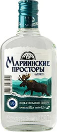 ВОДКА МАРИИНСКИЕ ПРОСТОРЫ, ЛЮКС, ОСОБАЯ, 0,25 Л