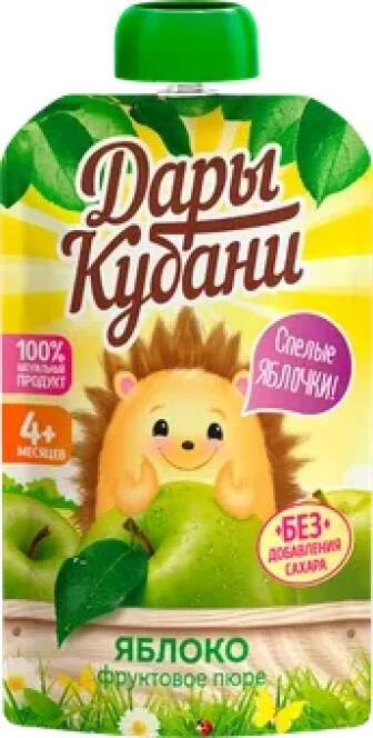 Пюре фруктовое Дары Кубани Яблоко, 90 г
