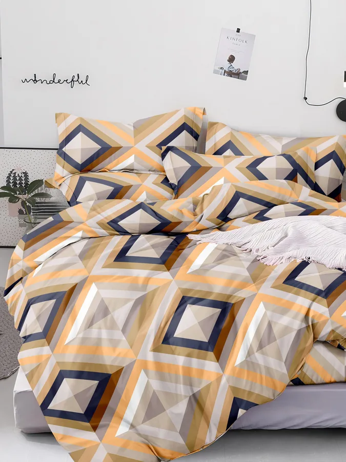 Комплект постельного белья F&H Provence, 2.0 спальный, бязь, 2 наволочки 70x70см, оранжевый