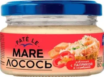 Лосось рубленый с паприкой и скумбрией рубленой 0,18кг