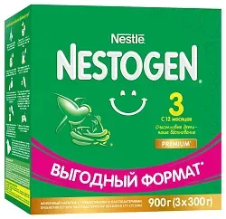 Смесь НЕСТОЖЕН 3 бзмж карт/уп 900г