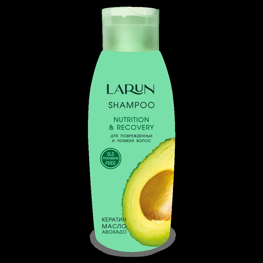 Шампунь Larun Nutrition&Recovery, для поврежденных и ломких волос, 500мл