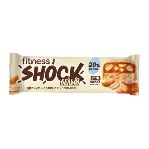Батончик глазированный Соленый арахис Fitnesshock 50г