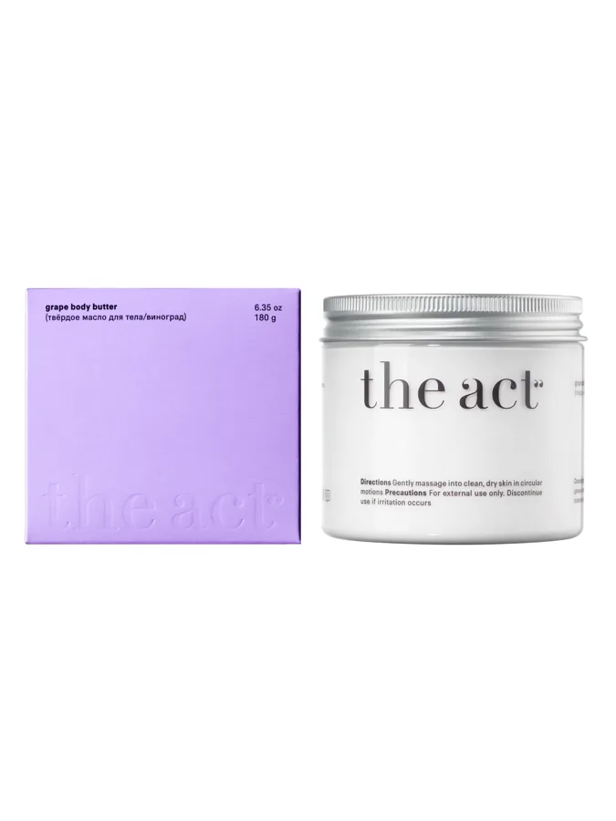 Крем-баттер для тела The act Виноград, 180 мл