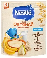 Каша НЕСТЛЕ овсяная груша банан молочная бзмж м/у 200г