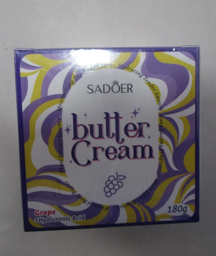 Крем-баттер для тела Sadoer Grape + Hyaluronic Acid, 180г