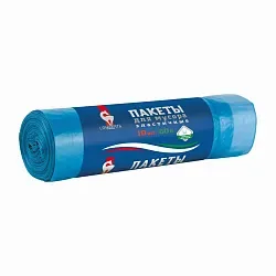 Пакеты для мусора ЛОМБЕРТА с затяжкой 60л 10шт