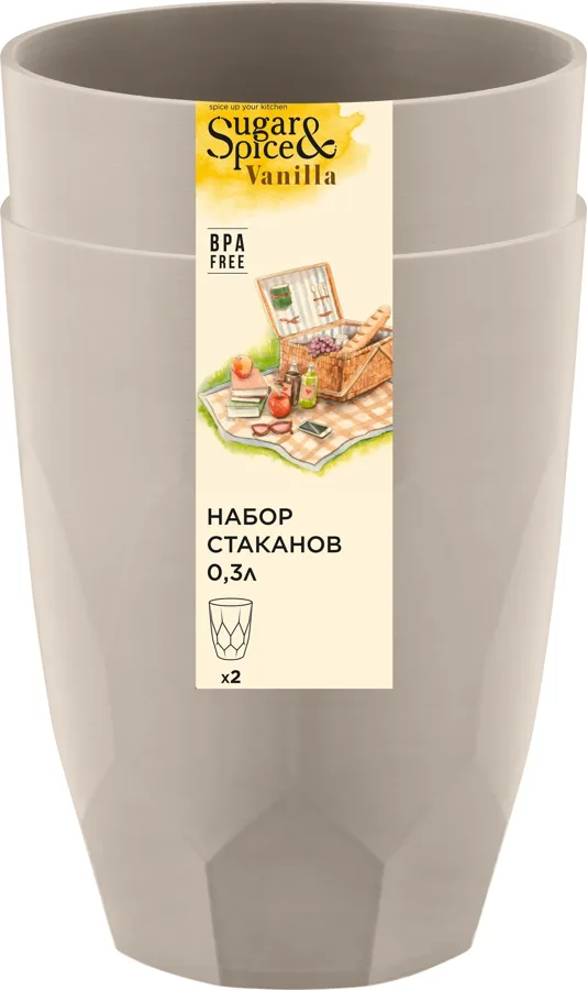 Набор стаканов Sugar&Spice 0,3л 2 шт латте