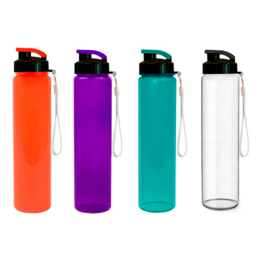 Бутылка для воды Wowbottles Health and Fitness straight, 500мл, в ассортименте