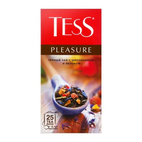 Чай черный Tess Pleasure с шиповником и яблоком 25пак*1.5г 37.5г