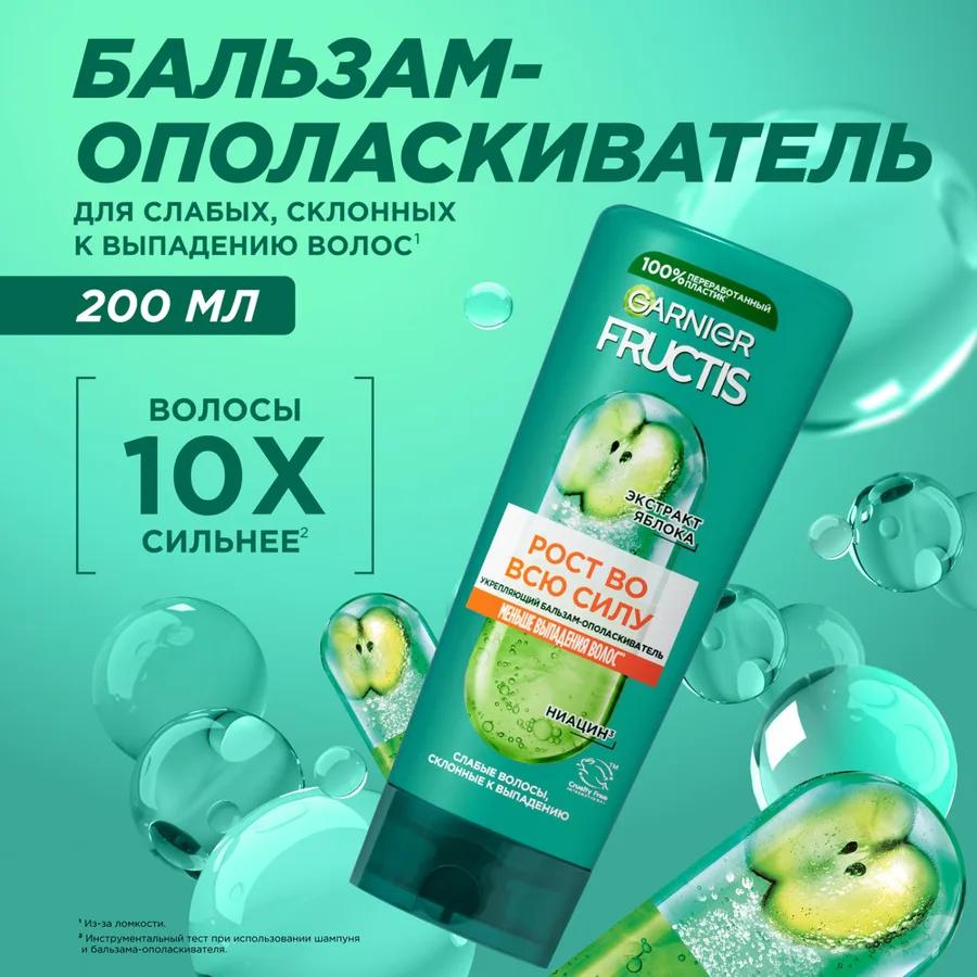 Бальзам-ополаскиватель для волос Garnier Fructis Рост во всю силу, 200 мл