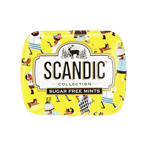 Конфеты освежающие клубничный микс без сахара Scandic 14г