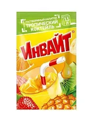 Напиток ИНВАЙТ Тропический коктейль растворимый 12г
