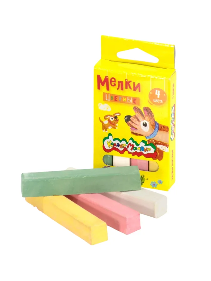 Набор цветных мелков Каляка-Маляка, 4шт