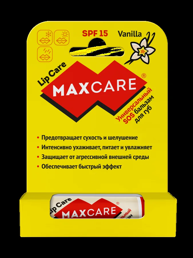 Бальзам для губ Maxcare Vanilla, SPF15, 4.2г