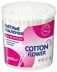 Палочки ватные КОТТОН ФЛАУЭР пл/б 200шт