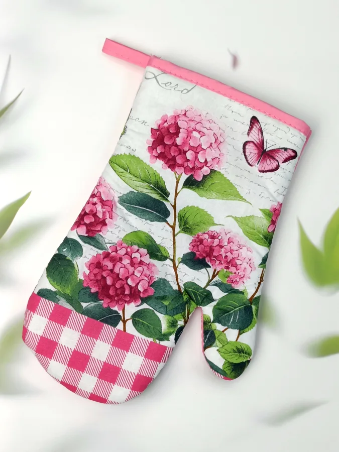 Прихватка-рукавица для кухни Floral Season Гортензия, 18х26.5 см