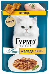 Корм для кошек ГУРМЭ Перл курица в соусе 75г