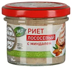 Риет МЕРИДИАН из лосося с миндалем 100г