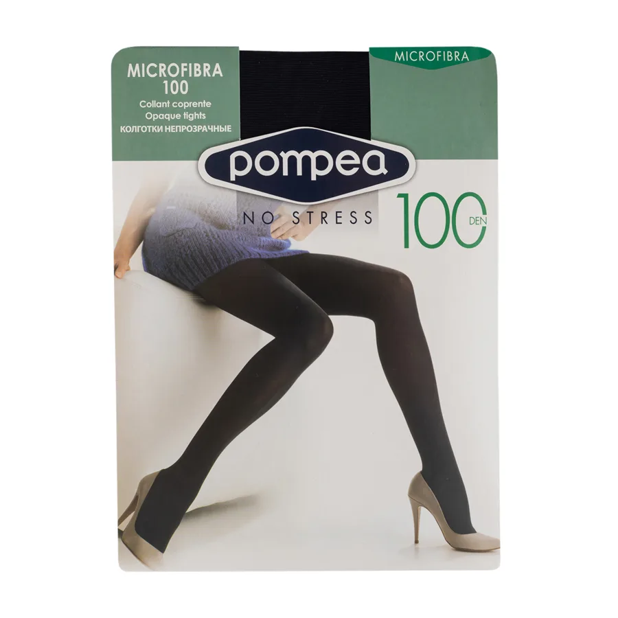 Колготки женские Pompea Microfibra, 100 ден, размер: 2, цвет: nero