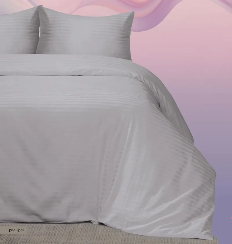 Комплект постельного белья Colourful Dreams, 1,5-спальное, полисатин, наволочка: 50х70 см, цвет: серый