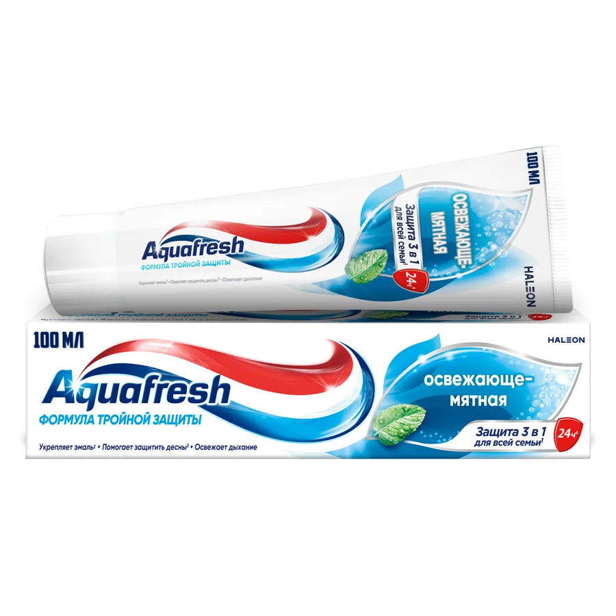 Зубная паста Aquafresh Освежающе-мятная, 100 мл