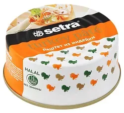 Паштет СЕТРА из индейки ж/б 100г
