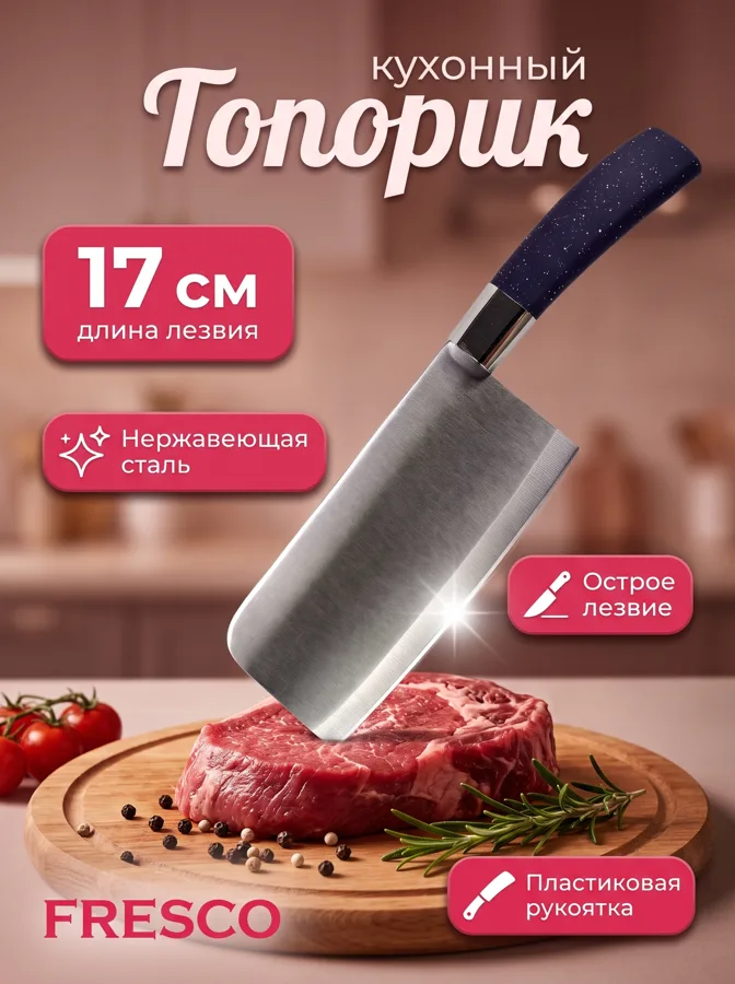 Нож топорик Fresco Аура, 17 см