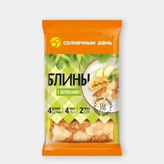 Блинчики Солнечный День с яблочной начинкой 360г
