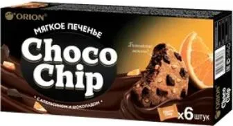 Печенье сдоб. т/шок.апельс CHOCOCHIP 6*20г