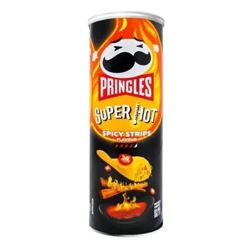 Чипсы в тубусе Принглз 110г Spicy strips острые /20/Азия