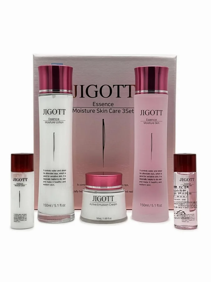Набор подарочный женский JIGOTT Essence Крем для лица 50мл + Тонер 150+30мл + Лосьон 150+30мл