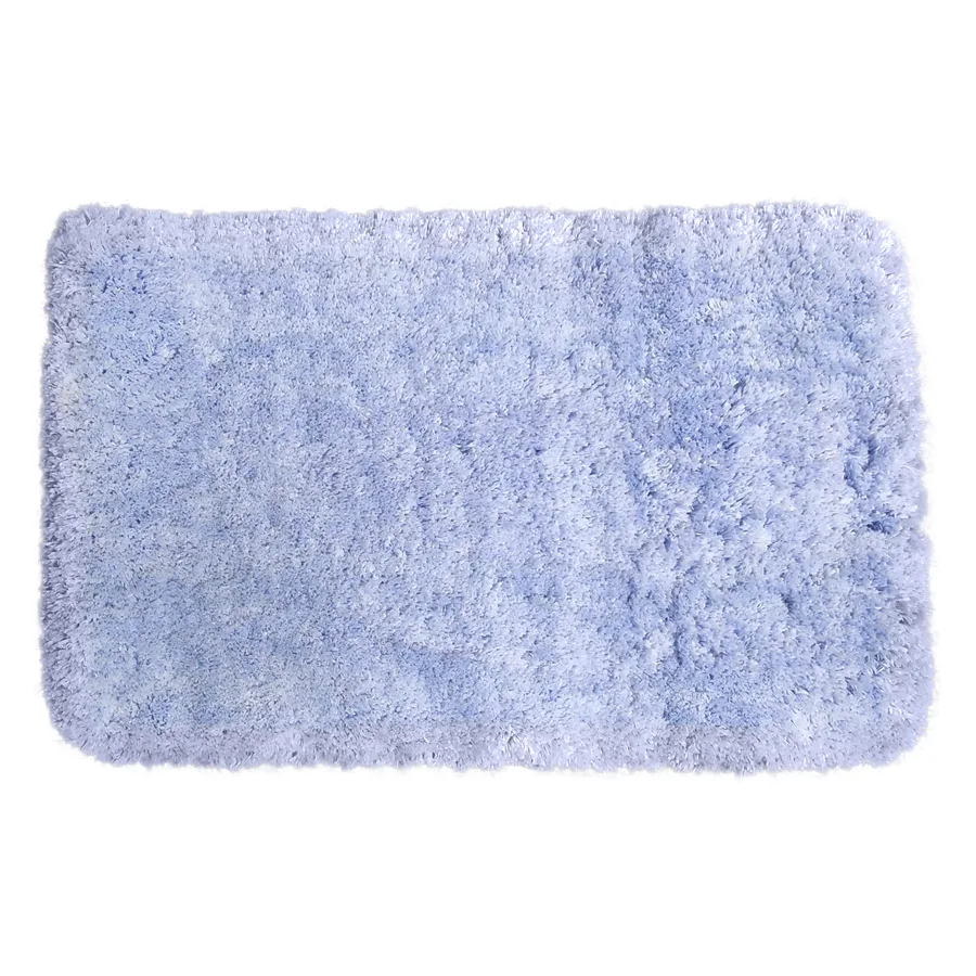 Коврик для ванной Sanitary, ворс, 45x75см, цвет: серо-голубой