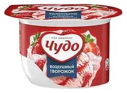 Десерт творожный ЧУДО Ягодное мороженое взбитый бзмж 5.8% 85г