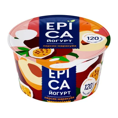 Йогурт Epica Персик-маракуйя 4.8% 130г