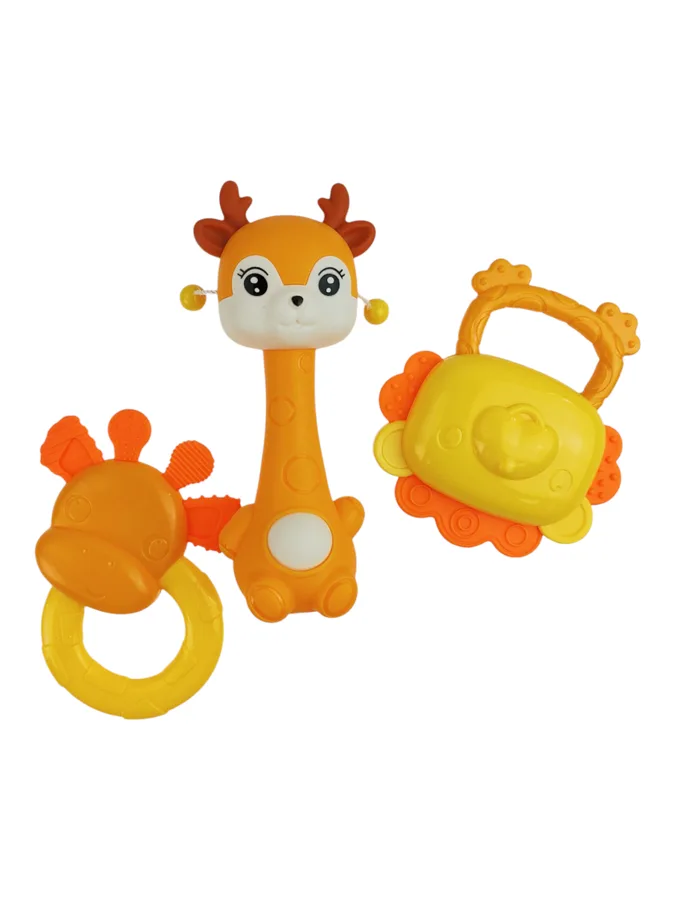 Набор погремушек Jile Toys, с олененком, 3шт