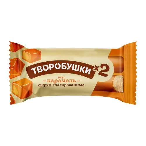 Сырок творожный глазированный со вкусом карамели Творобушки 23% 45г