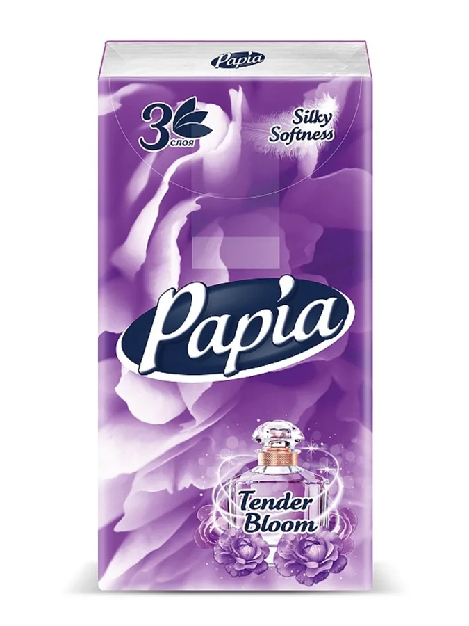 Платки бумажные Hayat Papia Арома, 3 слоя, 10шт