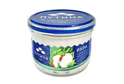 Икра ПУТИНА с крабовым мясом и морской капустой 160г