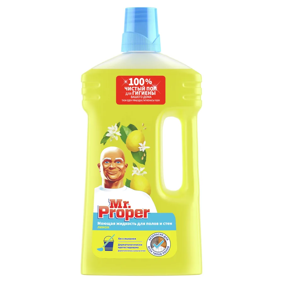MR PROPER Моющая жидкость для полов и стен Лимон 1л