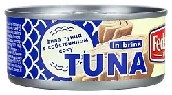 Тунец ФЕДЕРИЧИ натуральный в с/с ж/б 160г