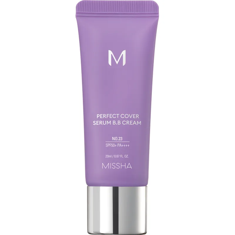 Тональный BB крем Missha М Perfect Cover Serum, с антивозрастной сывороткой, SPF 50, тон: 23 натурально-бежевый, 20мл