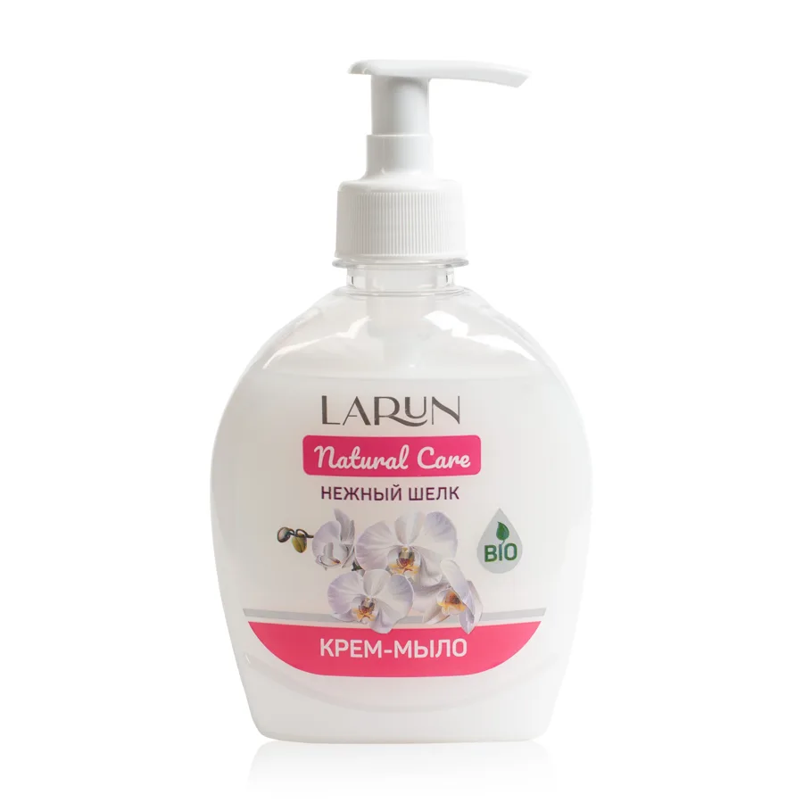 Крем-мыло жидкое Larun Natural Care Нежный шелк, 300мл